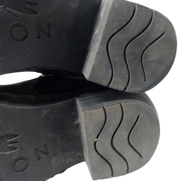 Fly London Suede Gray Woke910Fly Ankle Boots Size 40 US 9-9.5 Lace Up Block Heel - Picture 8 of 13